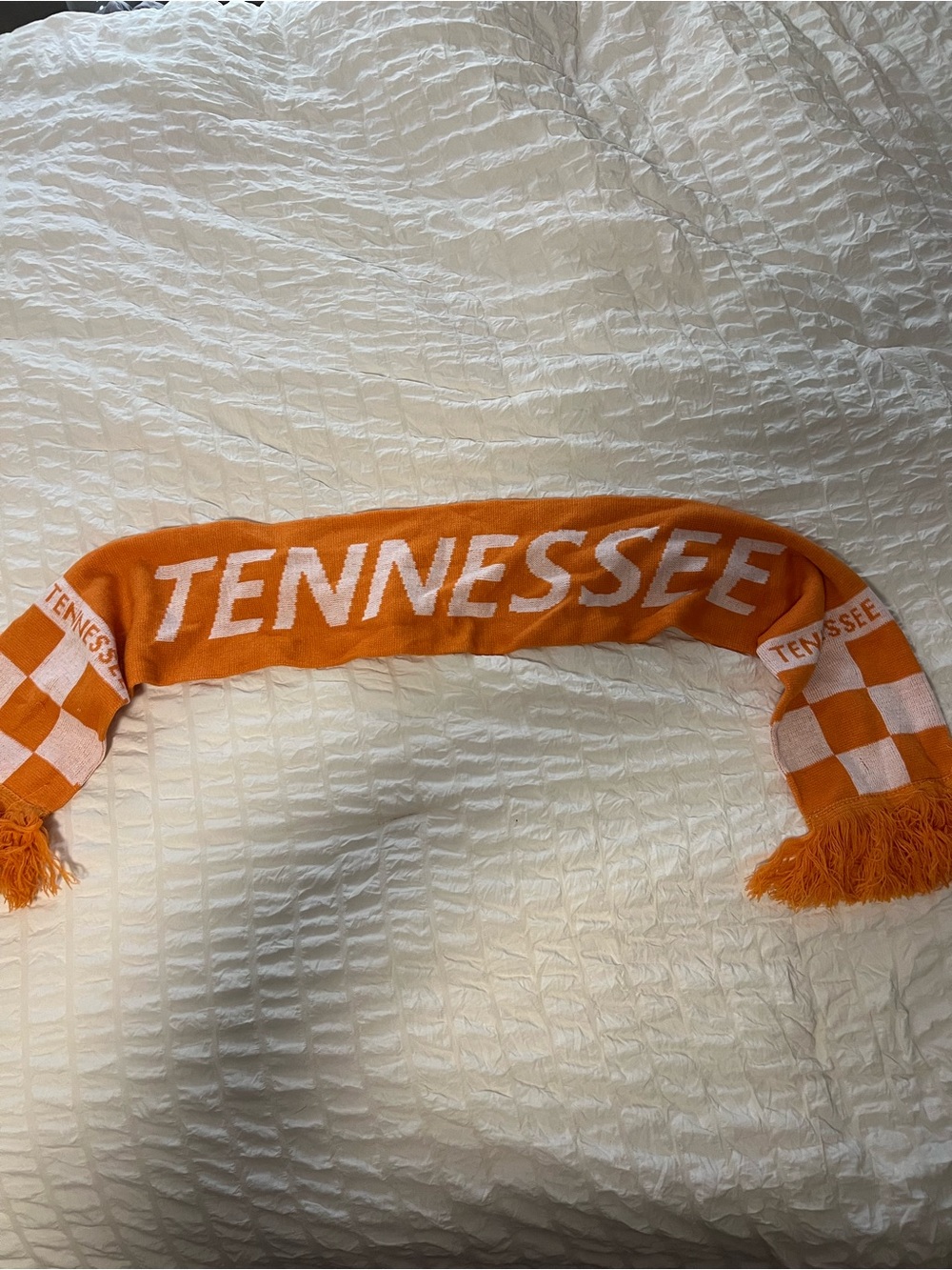 Tennessee Volleyball Orange Fringed Winter Scarf